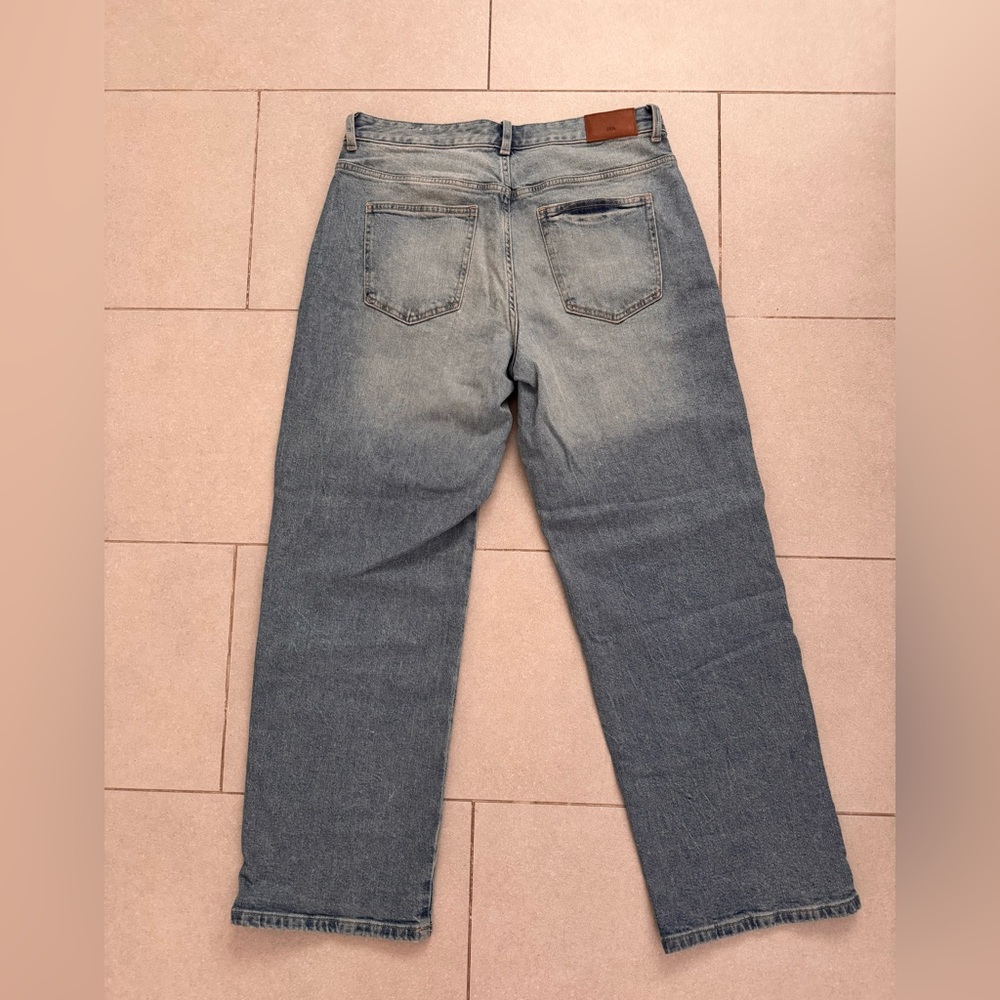 ZARA HIGH RISE Z1975 RELAXED FIT JEANS - Picture 5 of 10